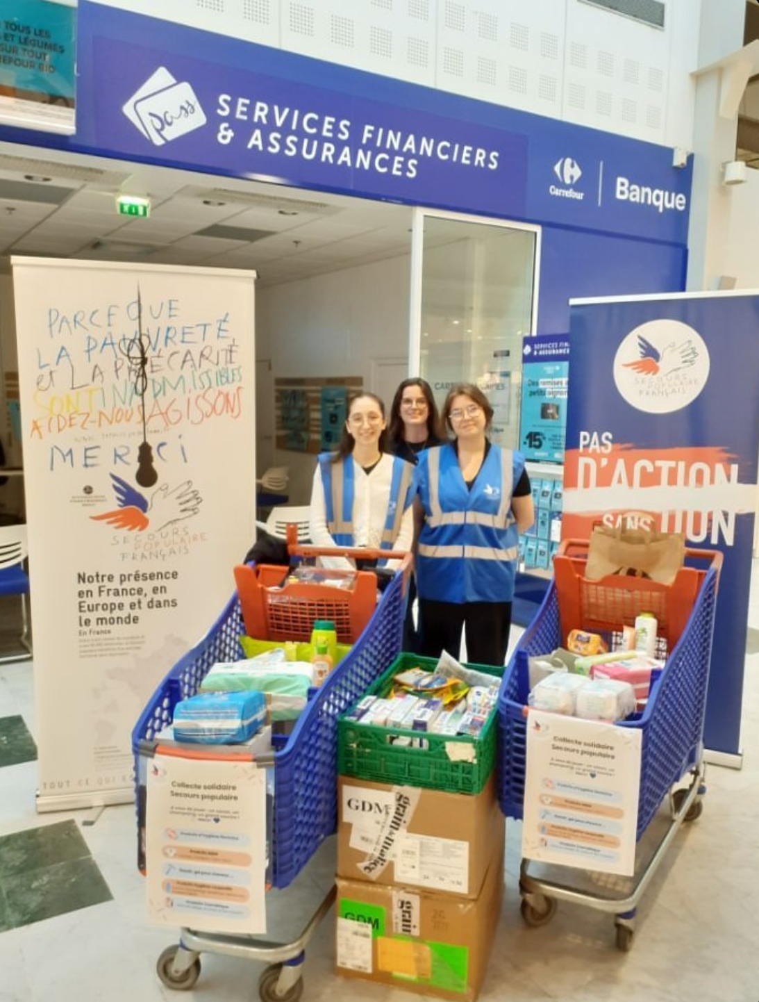 Collecte solidaire Secours populaire - SP3S Lycée Renan